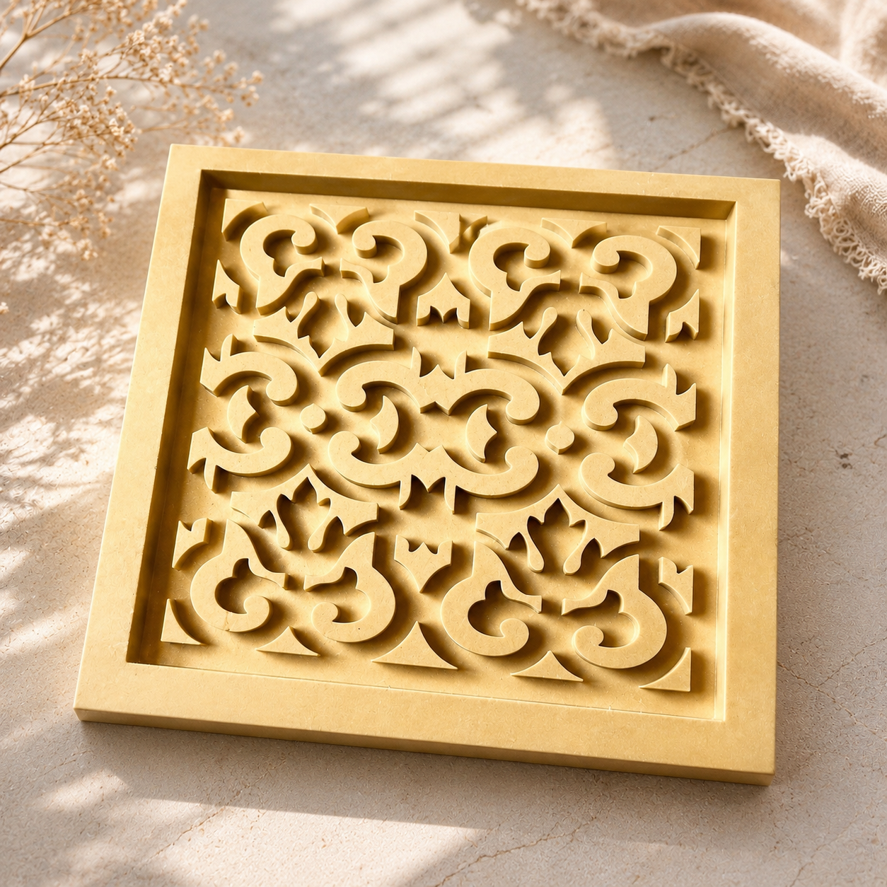Islamic Pattern Coaster Mold SQ 01