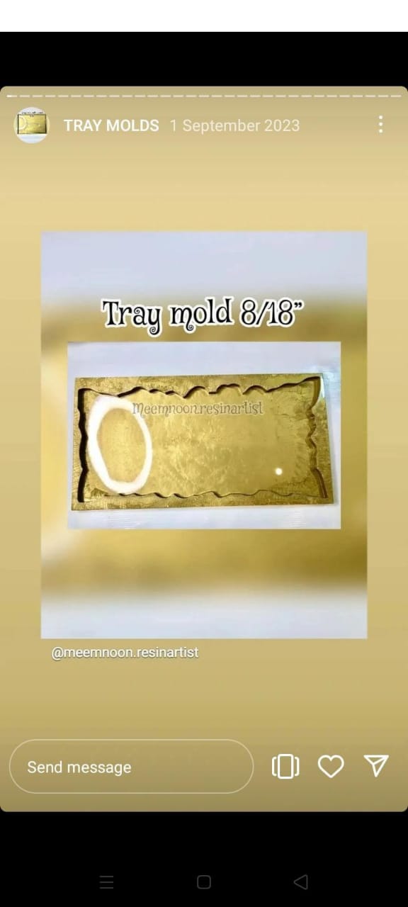 Irregular Edges Rectangular Tray 8"/18"