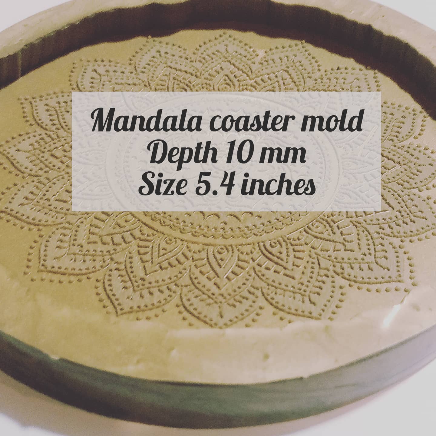 Mandala Coaster Mold 5.4"