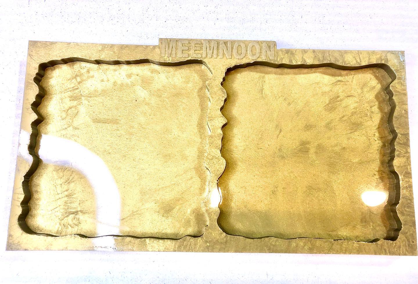 Square irregular coaster mold 2 in 1 / 4.5"/4.5"