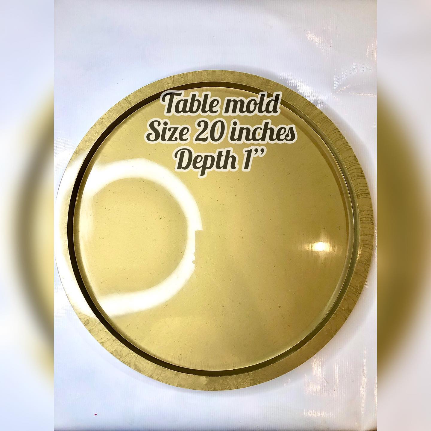 Plain Edges Round Tabletop Mold 01