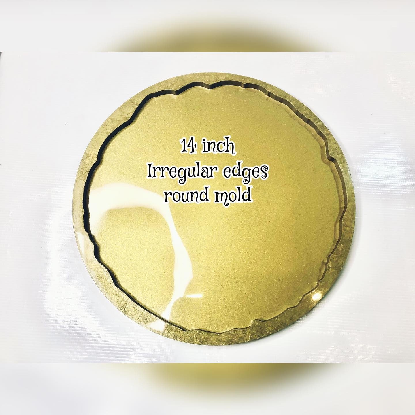 Irregular Edges Round Tray/Platter Molds