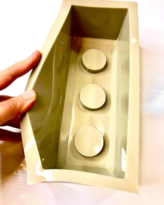 Candle Holder Rectangle Deep