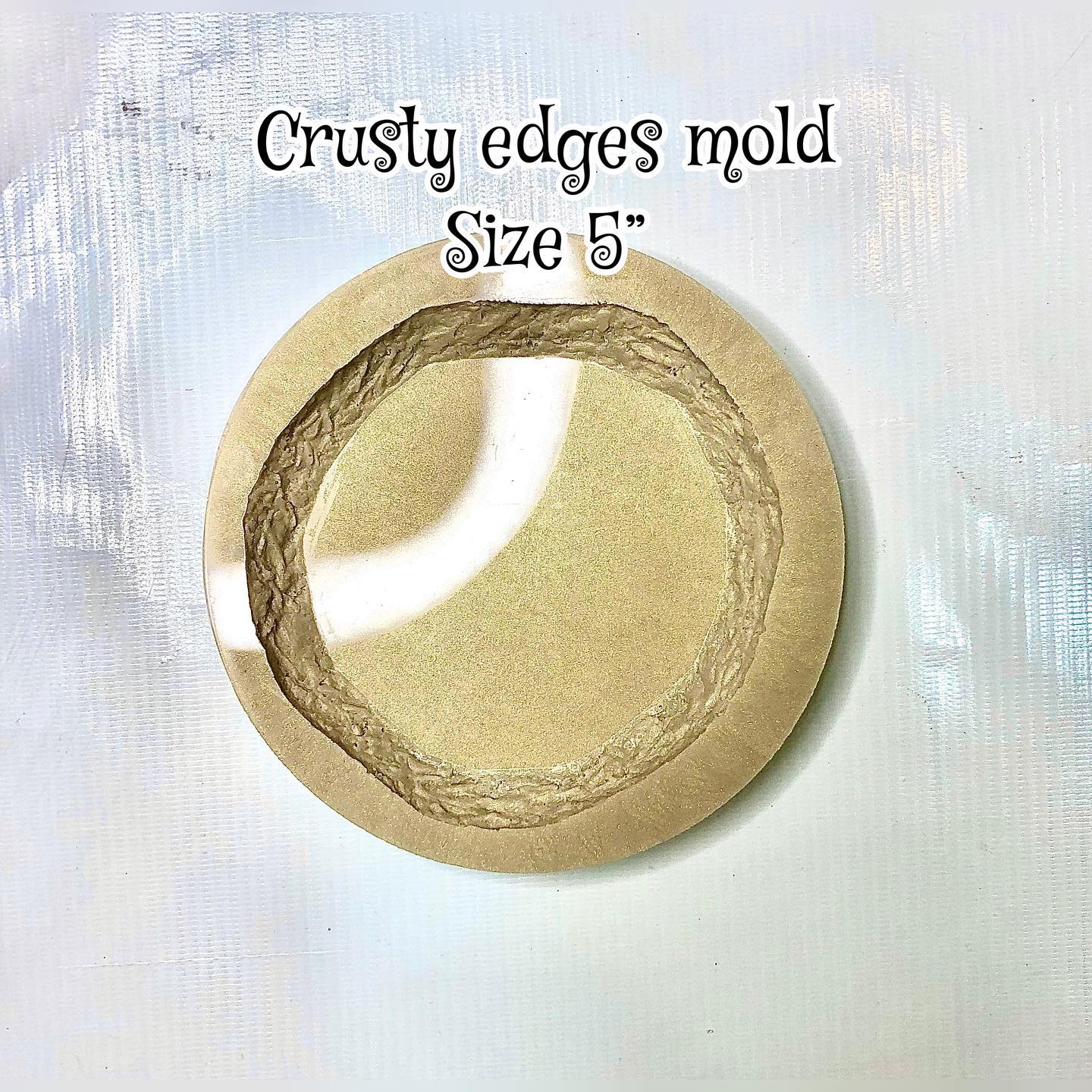 Crusty Edges Round Coaster Mold