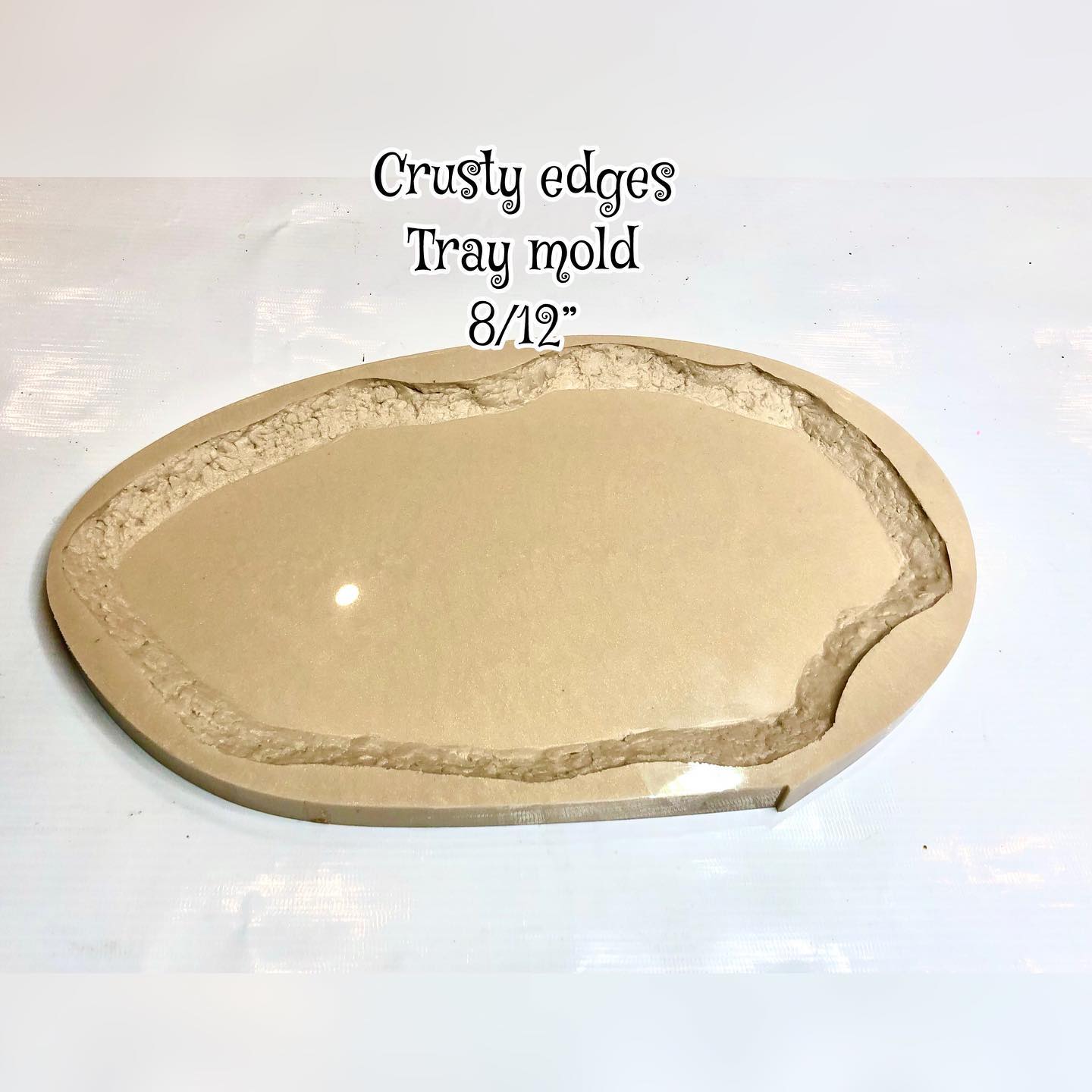 Crusty Edges Oval Trinket Tray Mold