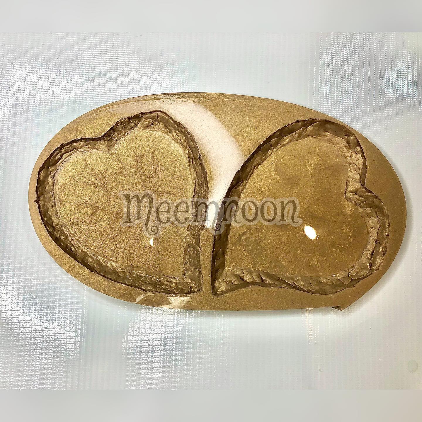 Crusty Edges Heart Coaster Mold