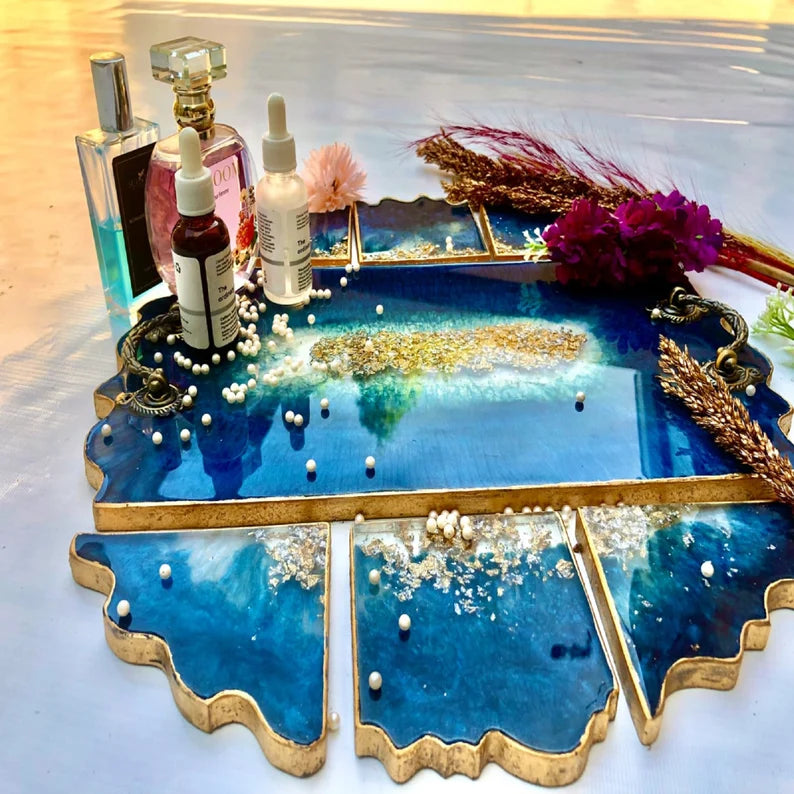 Resin Serving Tray Set