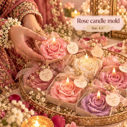 Rose candle mold