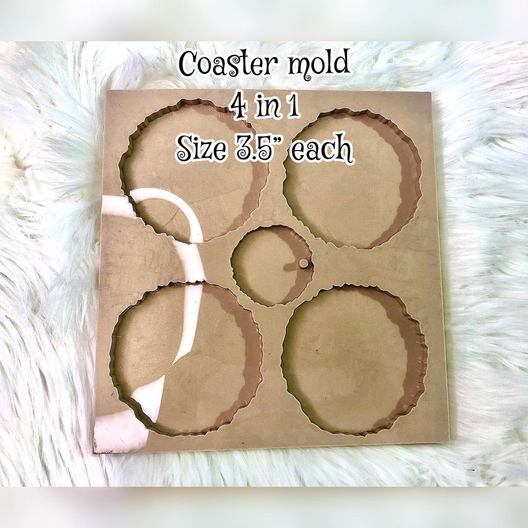 Coaster Mold 3.5" 4 in 1