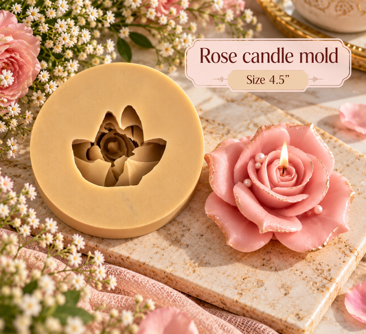 Rose candle mold