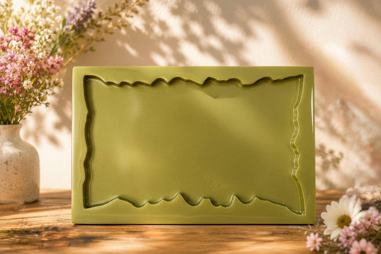Irregular Edges Rectangular Tray Mold RT 01 9"/14"
