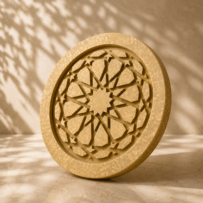Islamic Pattern Round Mold  Cr 01