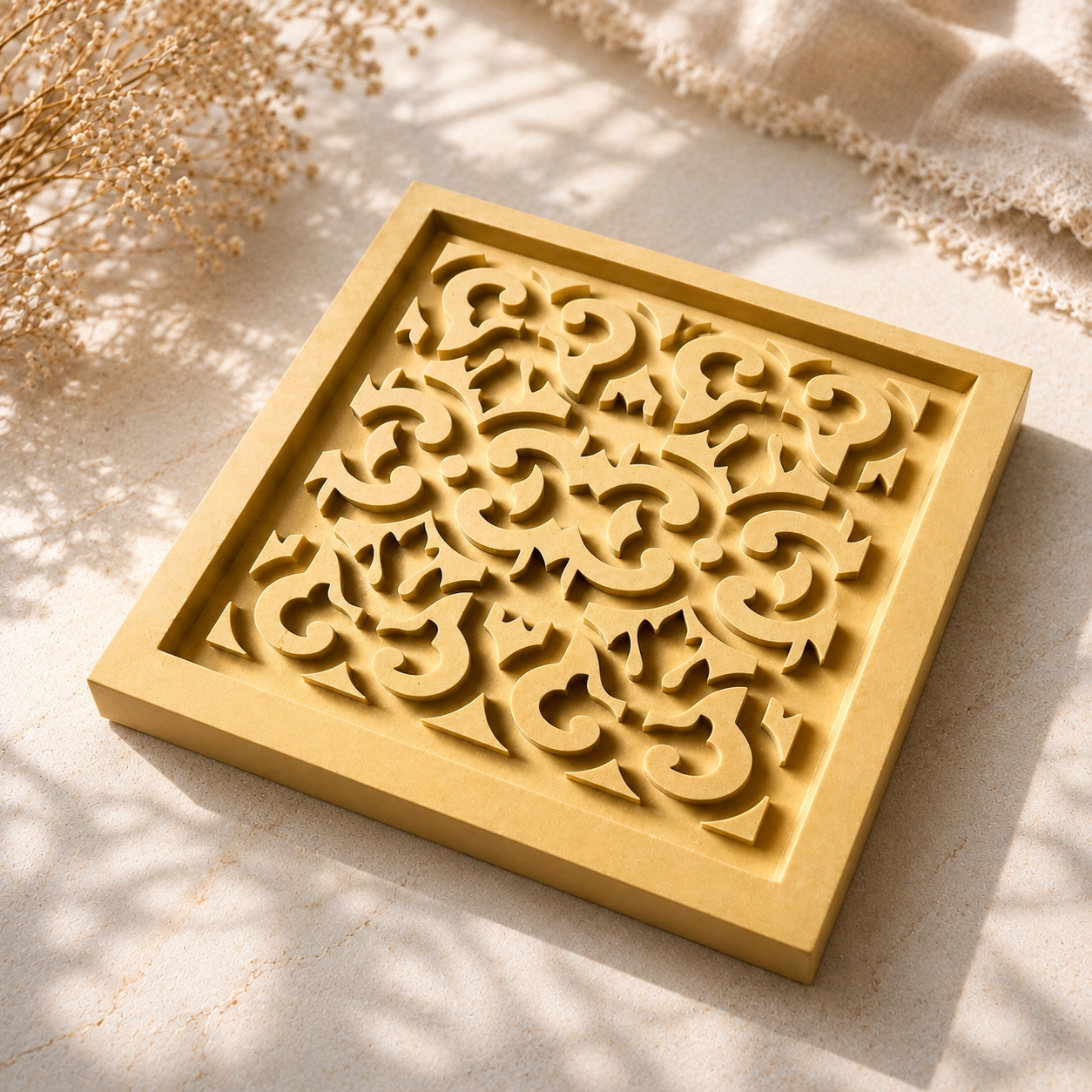 Islamic Pattern Coaster Mold SQ 01