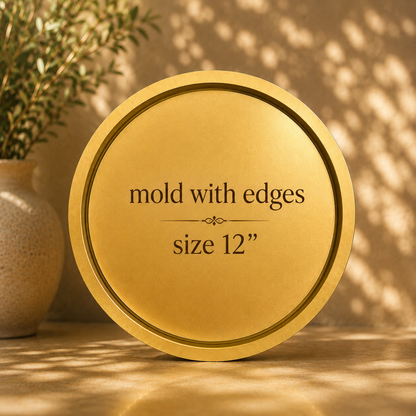 Round Tray Mold with edges