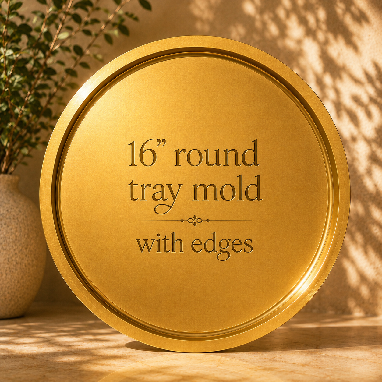 Round Tray Mold with edges