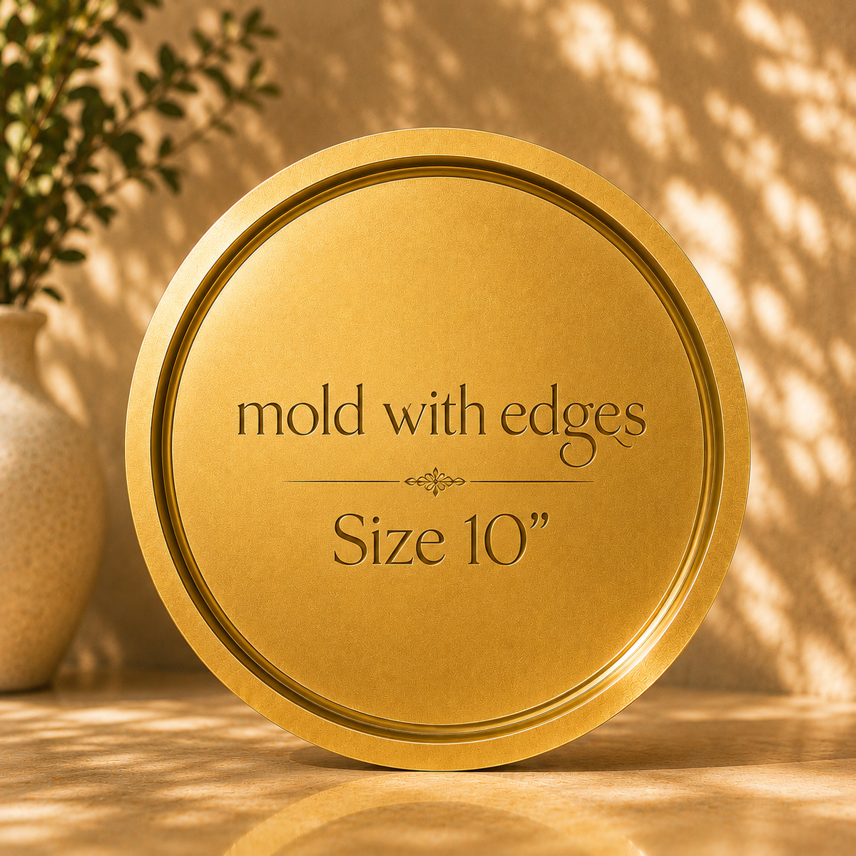 Round Tray Mold with edges