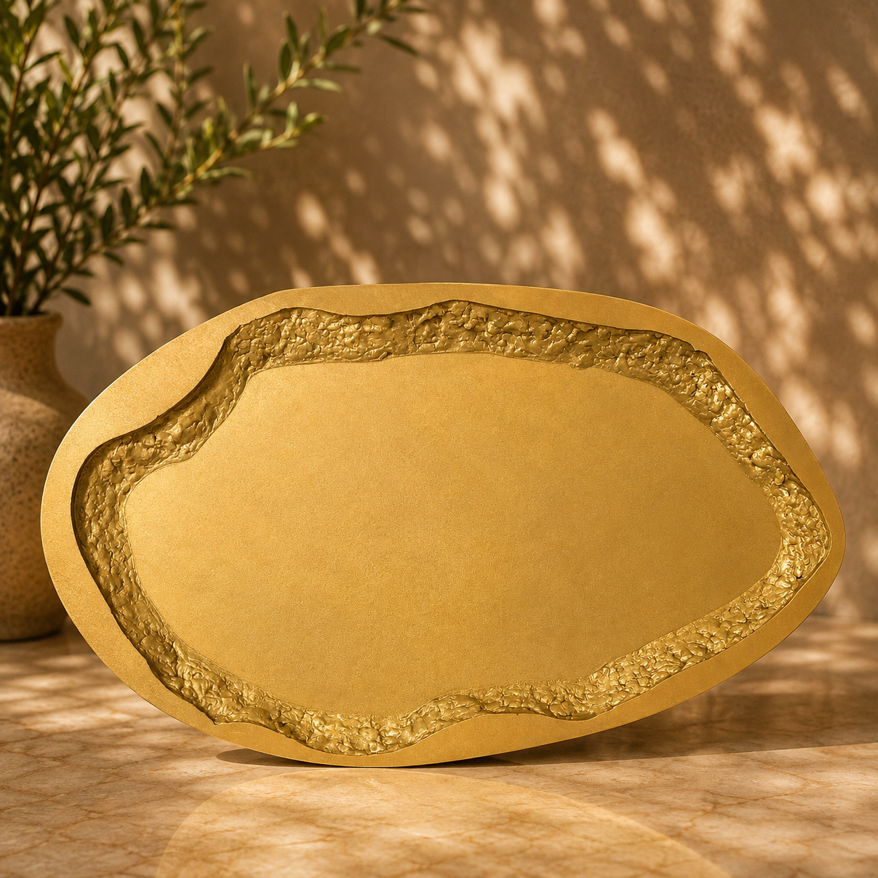 Crusty Edges Oval Trinket Tray Mold