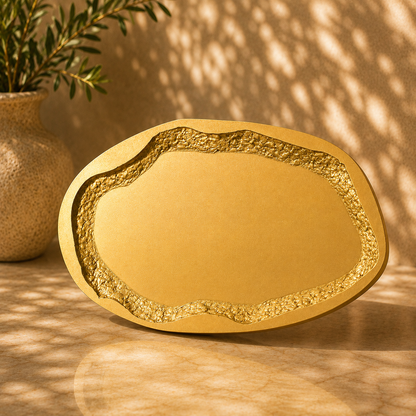 Crusty Edges Oval Trinket Tray Mold