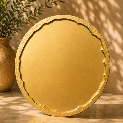 Irregular Edges Round Tray/Platter Molds