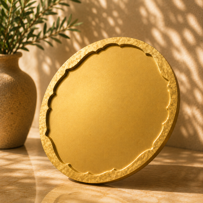 Irregular Edges Round Tray/Platter Molds