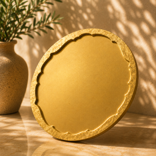 Irregular Edges Round Tray/Platter Molds