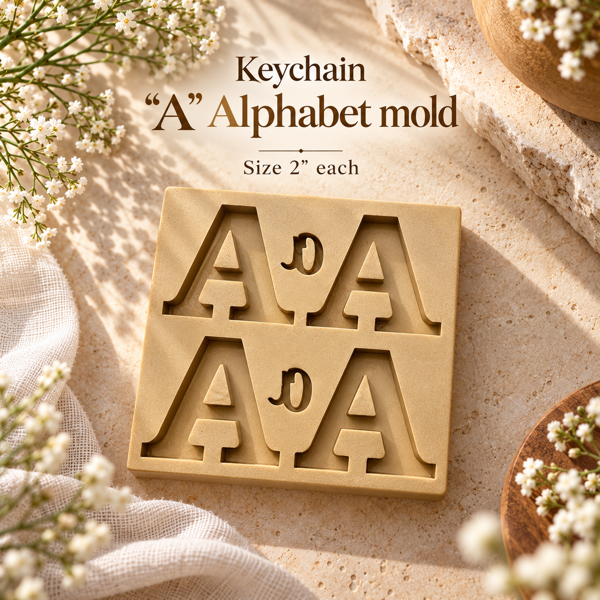 Letter "A" 4 in 1 Mold.