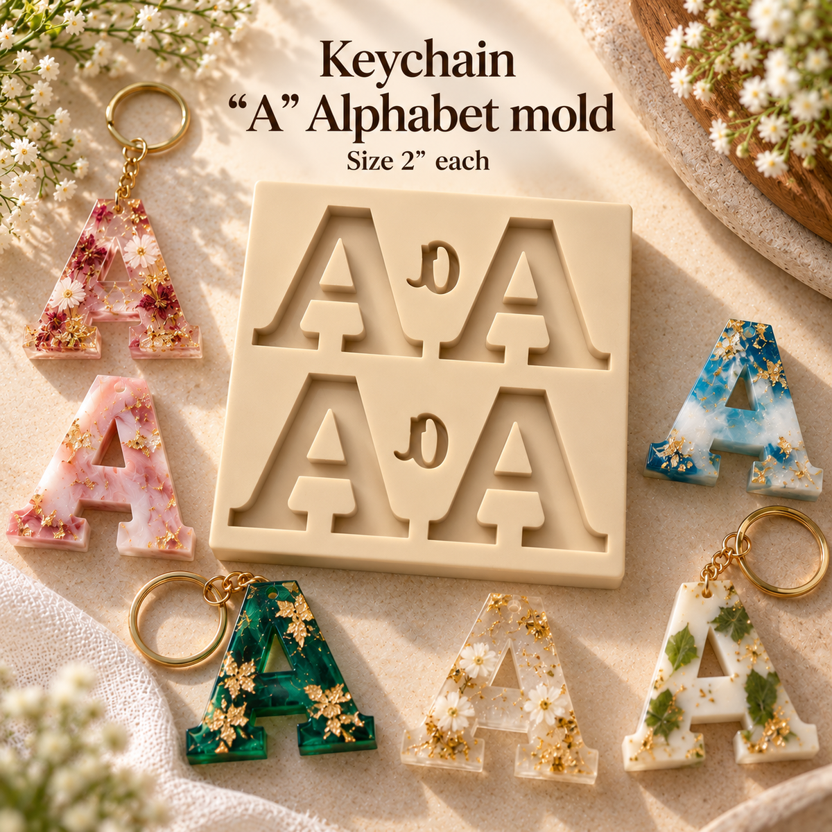 Letter "A" 4 in 1 Mold.