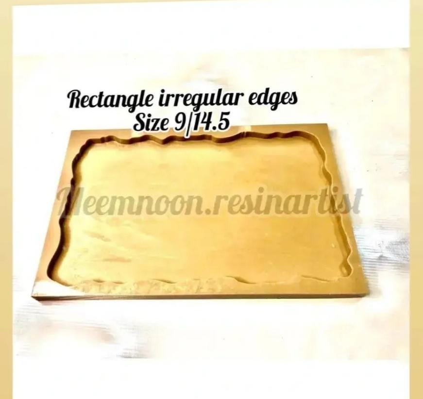 Irregular Edges Rectangular Tray Mold 9"/14.5"