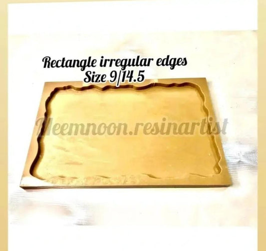 Irregular Edges Rectangular Tray Mold 9"/14.5"