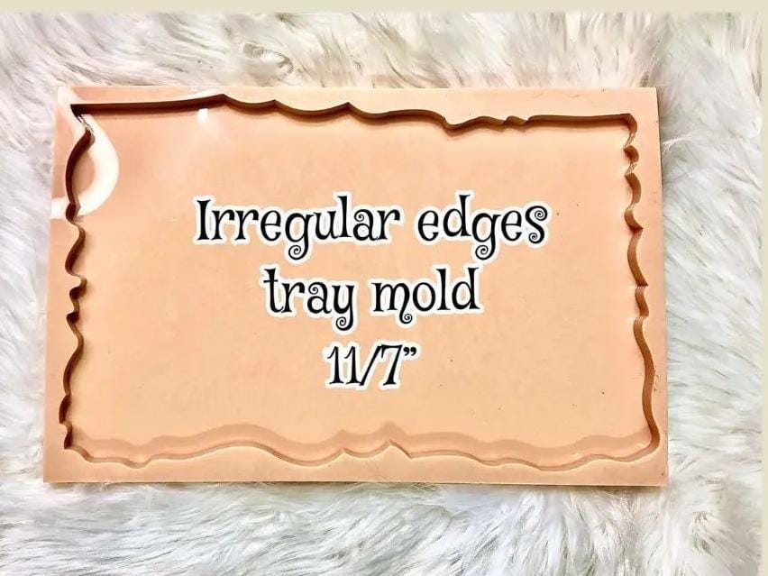 Irregular Edges Rectangular Tray Mold 11"/7"