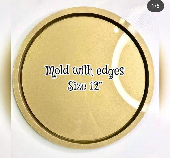 Round Tray Mold with edges