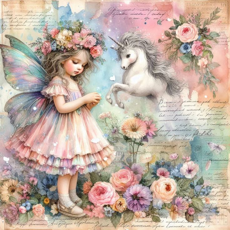Flowers & Fairies Rice Papers