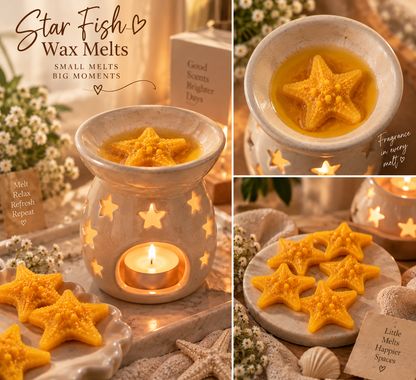 Star Fish Candle Mold 12 Cavities