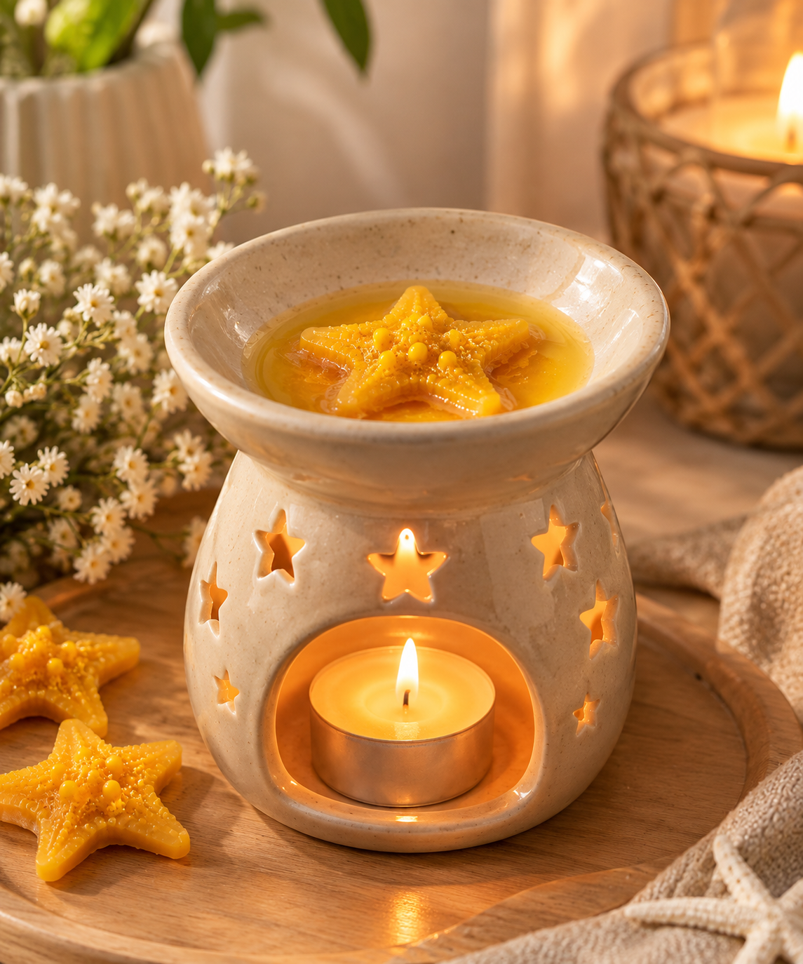 Star Fish Candle Mold 12 Cavities