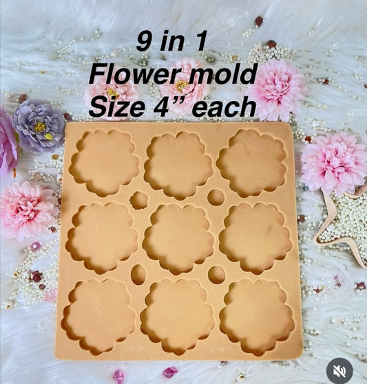 9 in 1 Flower Mold