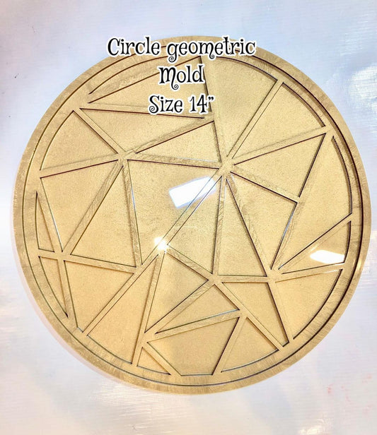 Geometric Round Tray /Platter Mold