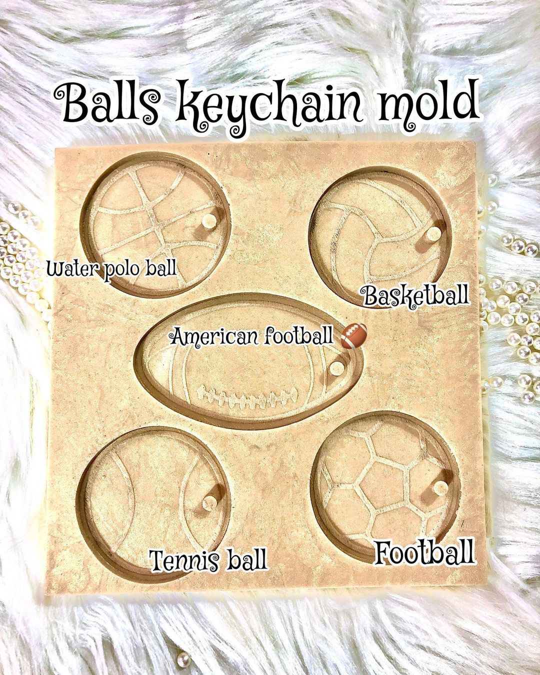 Ball Keychain Mold Meemnoonstudio Ball keychain mold meemnoonstudio