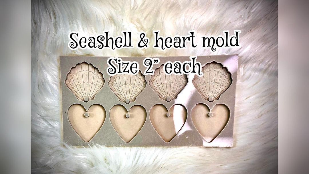 Seashell And Heart Mold