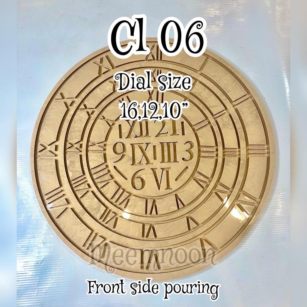 CL 06 Clock Mold Front Side Pouring