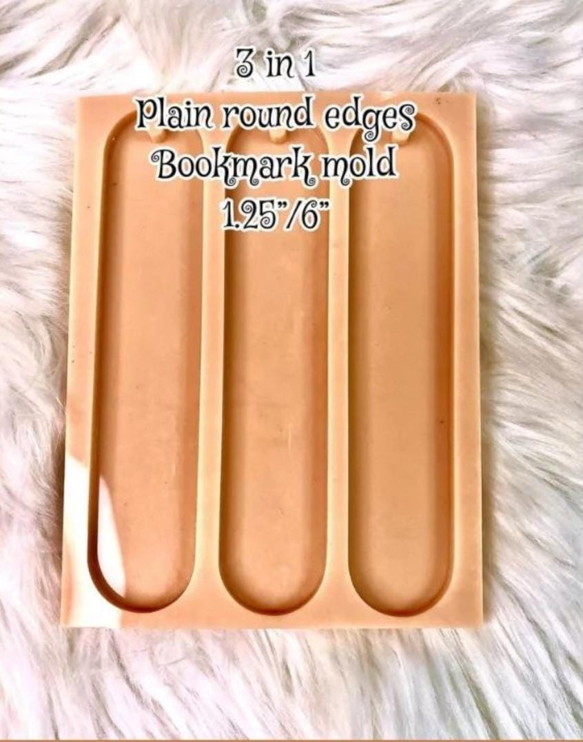 Plain Edges Round Bookmark Mold 3 in 1