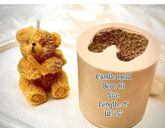 Bear Candle Mold 01