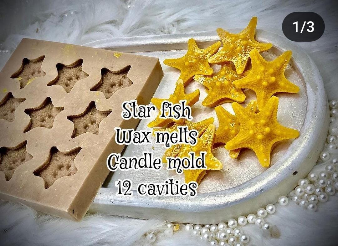 Star Fish Candle Mold 12 Cavities