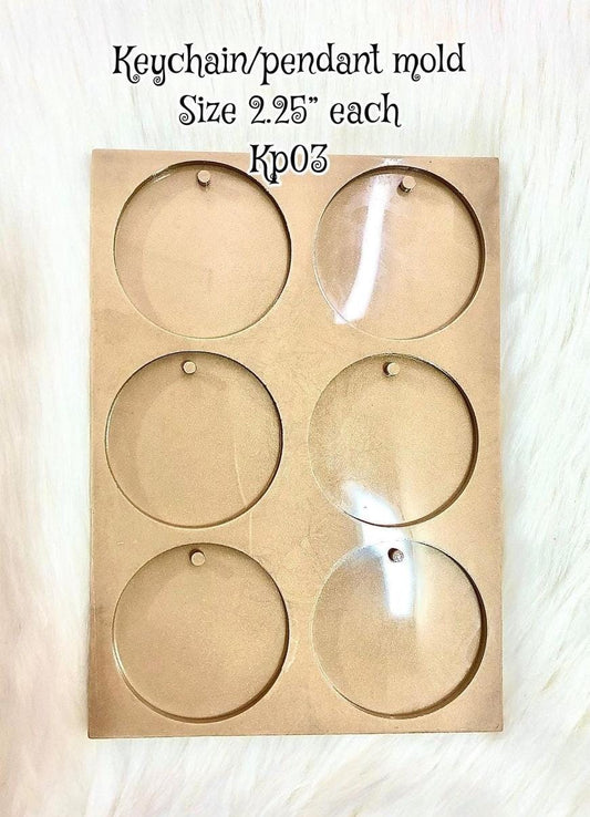 Plain Circles Keychain Molds