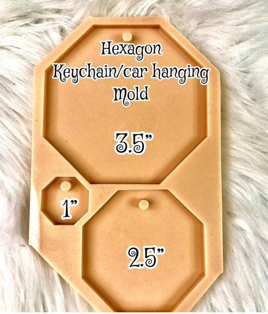 Hexagon Keychain / Car Hanging Mold