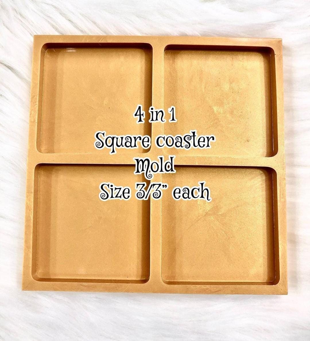 4 in 1 Square Coaster Mold