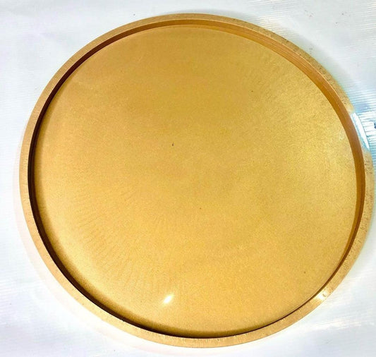 Plain Edges Round Tabletop /Tray/Platter Mold 02