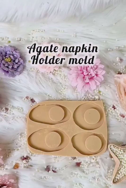 Agate Napkin Holder Mold