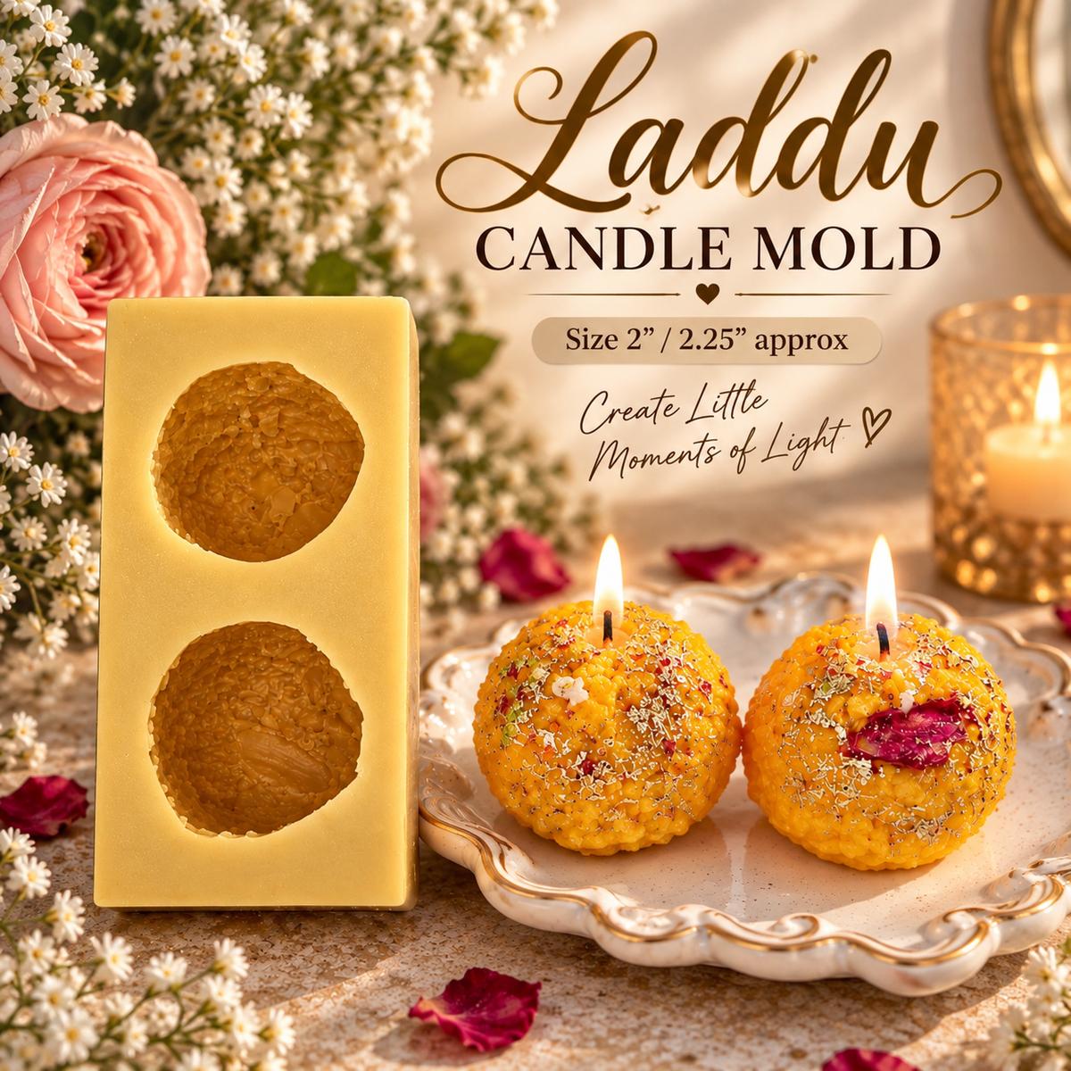 Laddu Candle Mold