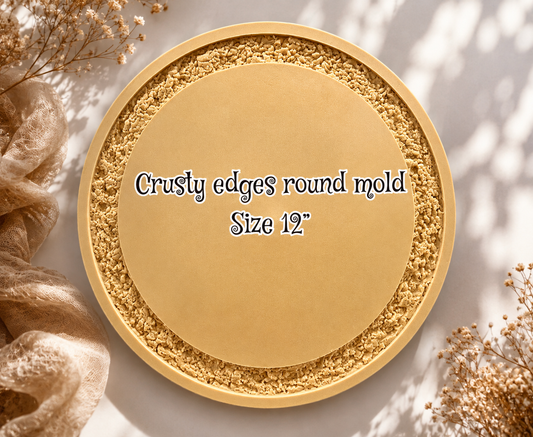 Crusty Edges Round Tray/Platter Mold
