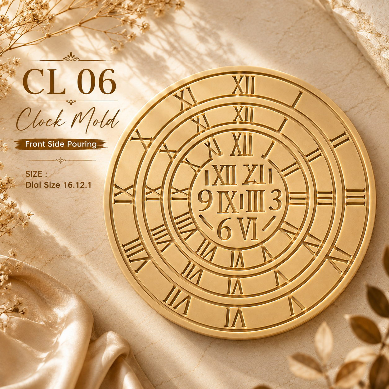 Clock Mold Front Side Pouring( Cl 06)